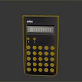 Milan Black Electronic Calculator With Digital Screen And Multi Colored Buttons