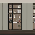 Bookcase Bookshelf Display Cabinet Book Ornaments Multifunctional Decorative Cabinet Combination Bookcase Open Bookcase 3d model