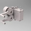 Detailed Industrial Equipment Featuring Mechanical Gear System And Connecting Arms