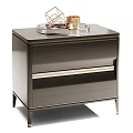 Modern Stylish Nightstands With Drawers Cabinets Metal Legs And Tray Decor