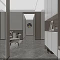 Elegant Modern New Chinese Style Living And Dining Room With Comfortable Sofas And Marble Floors