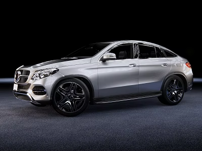 Sleek Silver SUV Coupe With Modern Aerodynamic Design Black Alloy Wheels And Streamlined Body 3d model