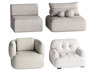 Single sofa combination 3d model