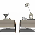 Modern bedside table 3d model