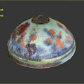 Vibrant Colorful Ceramic Bowl With Decorative Patterned Lid For Daily Household Use