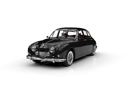 Vintage Classic Car Jaguar MK2 Jaguar 3d model