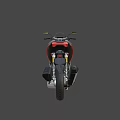 Red and Silver Modern Scooter With Sleek Design And Black Wheels