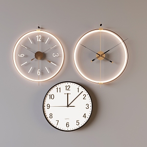 Clock wall clock wall decoration wall clock creative decorative clock 3d model