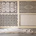 Modern Middle-ancient Style Carpet Special-shaped Carpet Square Carpet Italian Carpet Living Room Carpet Gray Carpet Study Room Carpet Middle-ancient 3d model