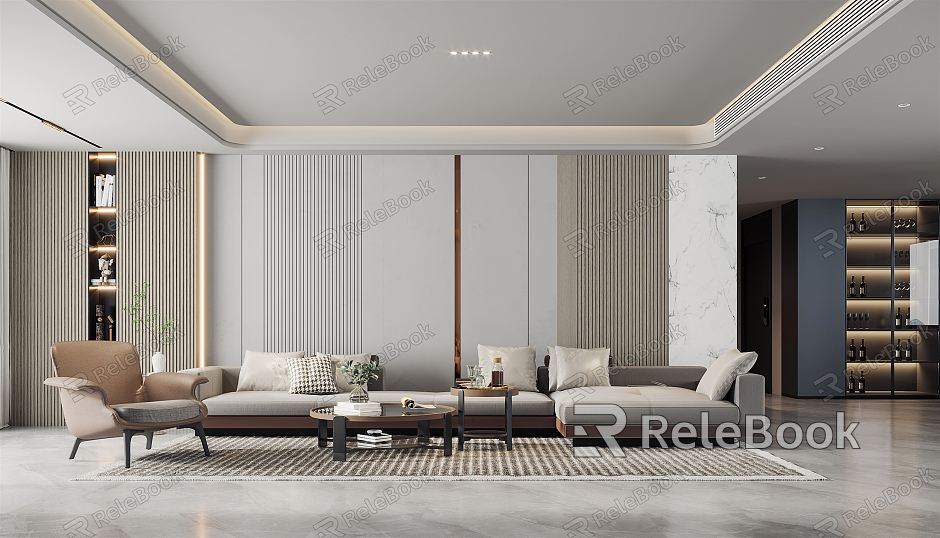 modern living room model