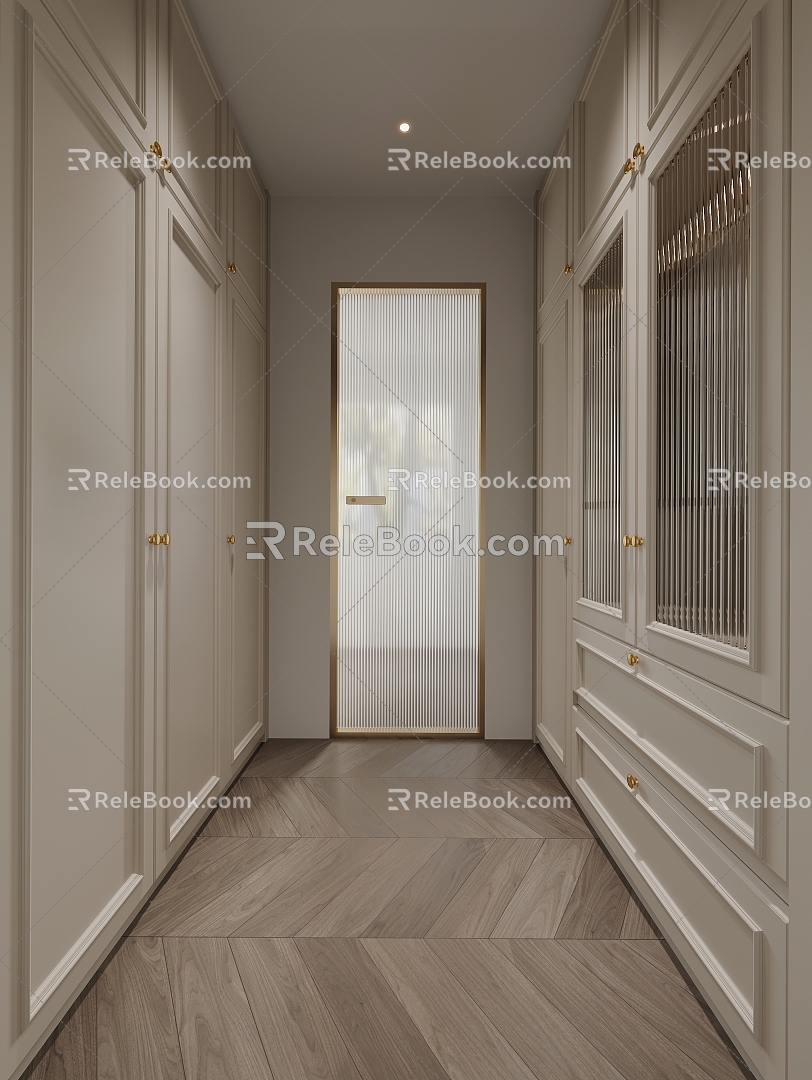 French Cloakroom 3d model