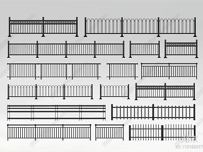 Variety Of Metal Railing Designs For Different Uses 3d model