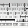 Road Guardrail Highway Guardrail Fence Railing Iron Railing 3d model