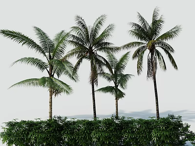 Tropical Tree House Design Surrounded By Palm Trees And Lush Greenery 3d model
