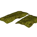 Green Floral Plant Covered Cushion Mats With Natural Design For Home Decor Use