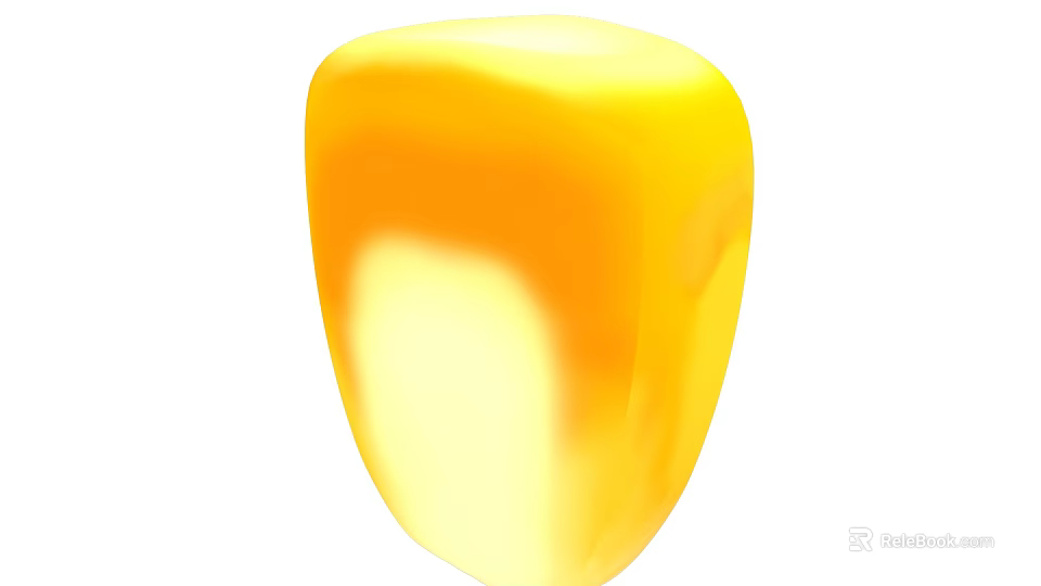 Fresh Ripe Yellow Corn Cob As Nutritious Healthy Agricultural Crop For Harvest 3d model 