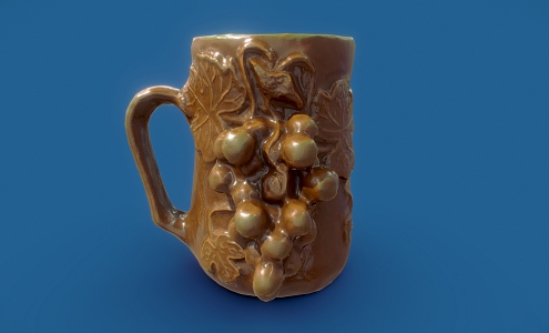 Water Cup Mug Wine Glass 3d model