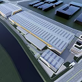 Modern Industrial Park Modern Office Building Modern Science and Technology Park Factory Building Guard Multi-storey High-rise 3d model
