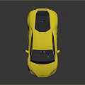 Yellow Lamborghini Sports Car With Shiny Exterior Sleek Design And Reflection