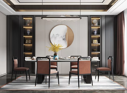 Light Luxury Restaurant 3d model