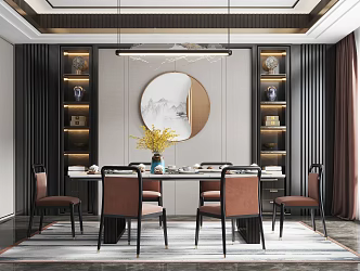 Light Luxury Restaurant 3d model