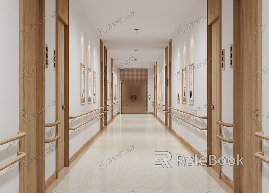 New Chinese-style Nursing Home Corridor model