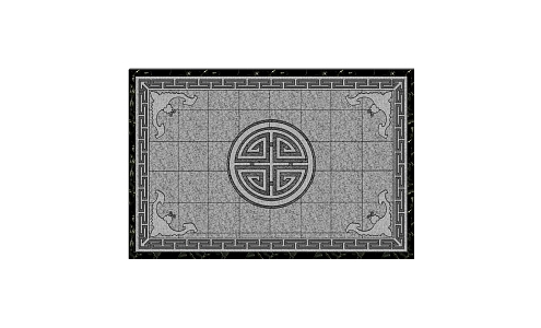 New Chinese-style Floor Tile Ground Paving 3d model