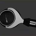 Black And White Computer Headphones With Dotted Earmuffs And RIG Logo