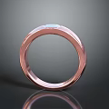 Elegant Rose Gold Ring With Simple Design And Crystal Accent For Daily Wear