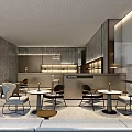 Modern Office Interior With Green Accent Chair Brown Armchairs And Wall Paintings