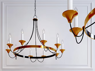 Light Luxury Chandelier 3d model