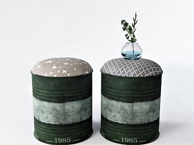 Industrial LOFT Stool Sofa Stool Low Stool Shoe Stool Foot Stool Plant Vase Ornaments Round Stool Casual Stool model