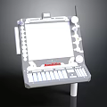 Anatomics Medical Console With Display Screen Keyboard And Control Knobs