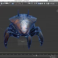 Mechanical crab machine crab robot intelligent machine science fiction robot future high-tech low face number low model simple model film and television level super realistic 3d model
