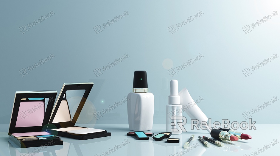 Modern cosmetics cosmetics display model