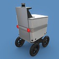 Modern Robot Delivery Robot Intelligent Robot 3d model