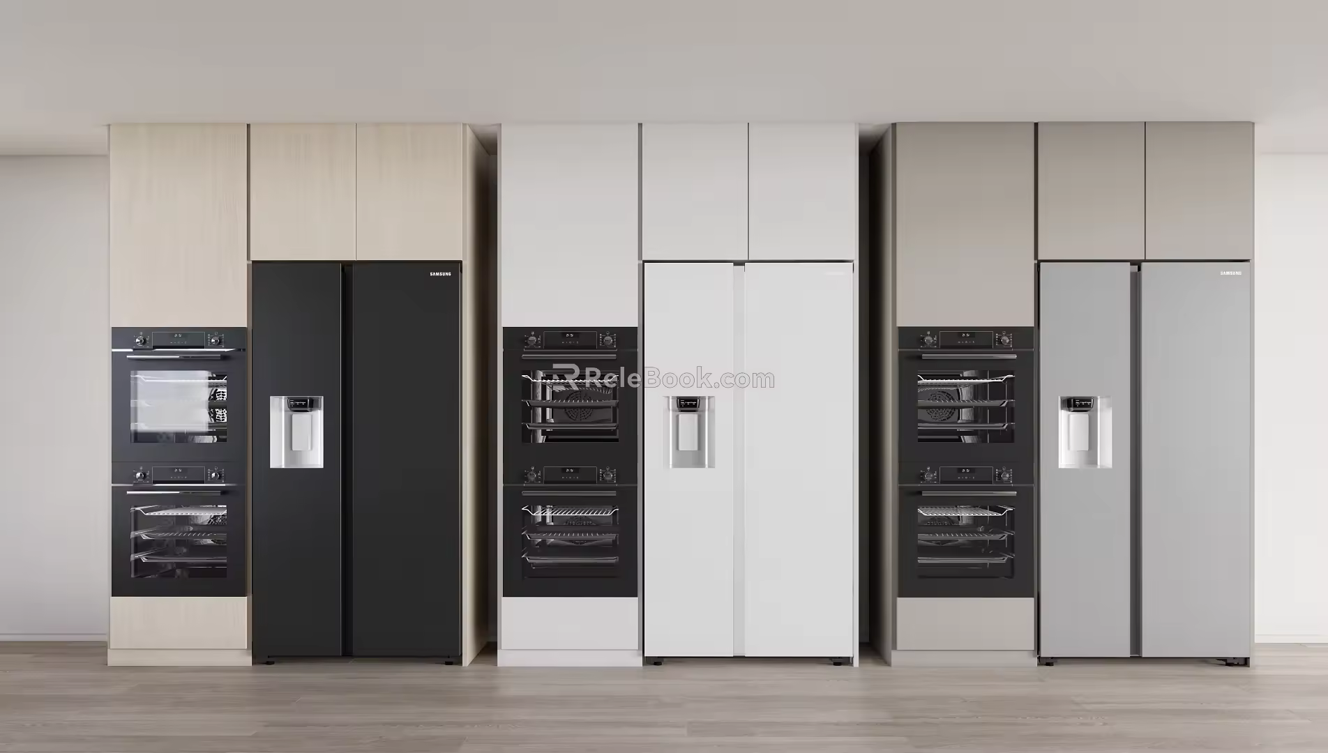 Modern refrigerator built-in refrigerator 3d model