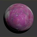 Pink Textured Fantasy Creature Egg With Gemstone Like Appearance 3d model