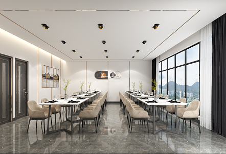 Modern Restaurant 3d model