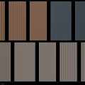 Various Decorative Wall Panels in Different Colors Textures for Interior Design 3d model