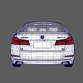 White BMW Luxury Sedan With Sleek Exterior Design And Modern Features
