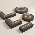Modern Fireplaces In Various Shapes With Burning Flames And Sleek Black Design
