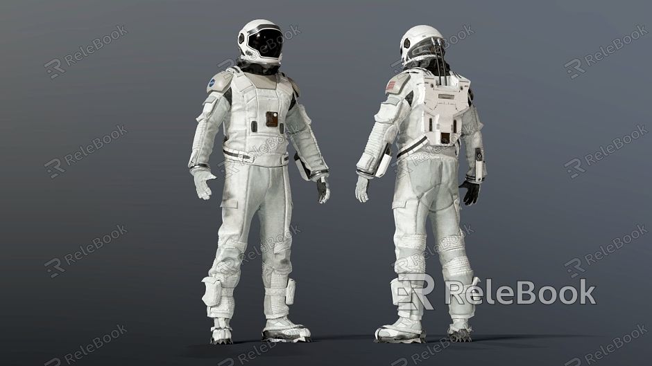 modern astronaut space suit astronaut model