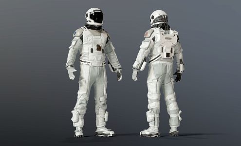 modern astronaut space suit astronaut 3d model