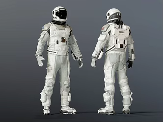 modern astronaut space suit astronaut 3d model