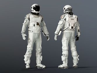 modern astronaut space suit astronaut 3d model