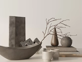 Modern ornaments combination 3d model