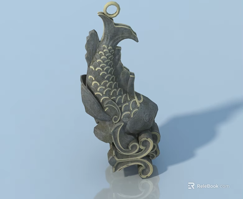 Modern Wooden Pet Cabinet With Intricate Carving Design For Pet Storage And Home Decor 3d model 