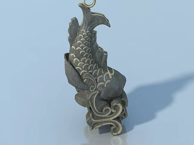 Modern Wooden Pet Cabinet With Intricate Carving Design For Pet Storage And Home Decor 3d model