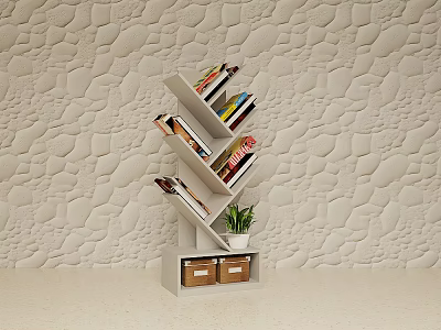 Modern Magazine Shelf 3d model